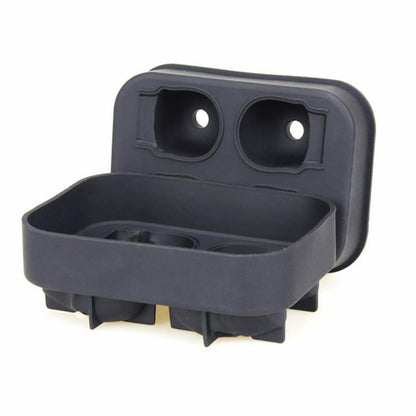3D Skull ICE Cube Tray Maker Silicone Ball Mold Whiskey Cocktail Halloween Party