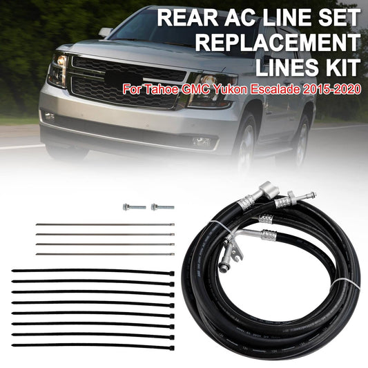 Solid Spare Rear/Aux AC Line Set #YSH34913 For Tahoe GMC Yukon Escalade 2015-2020