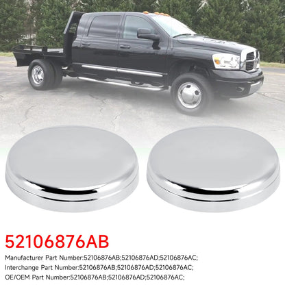 2X Front Center Hub Cap For Dodge Ram 3500 Pickup Dually 03-18 52106876AB