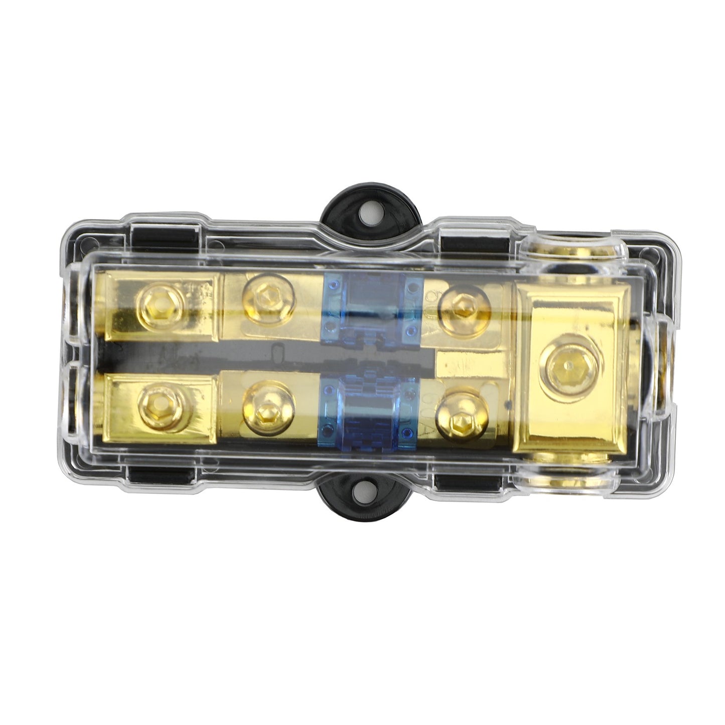 2 Way Car Mini ANL Blade Fuse Holder Stereo Audio 0 4 8 Gauge Distribution Block