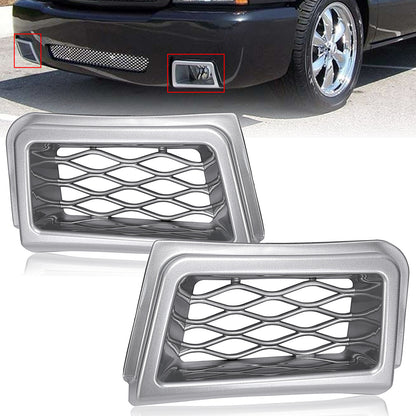 Solid Spare For 03-07 Chevrolet Silverado SS-Style Bumper Caliper Air Duct Left Right Pair