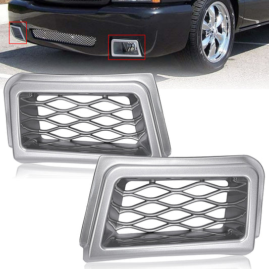 Solid Spare For 03-07 Chevrolet Silverado SS-Style Bumper Caliper Air Duct Left Right Pair