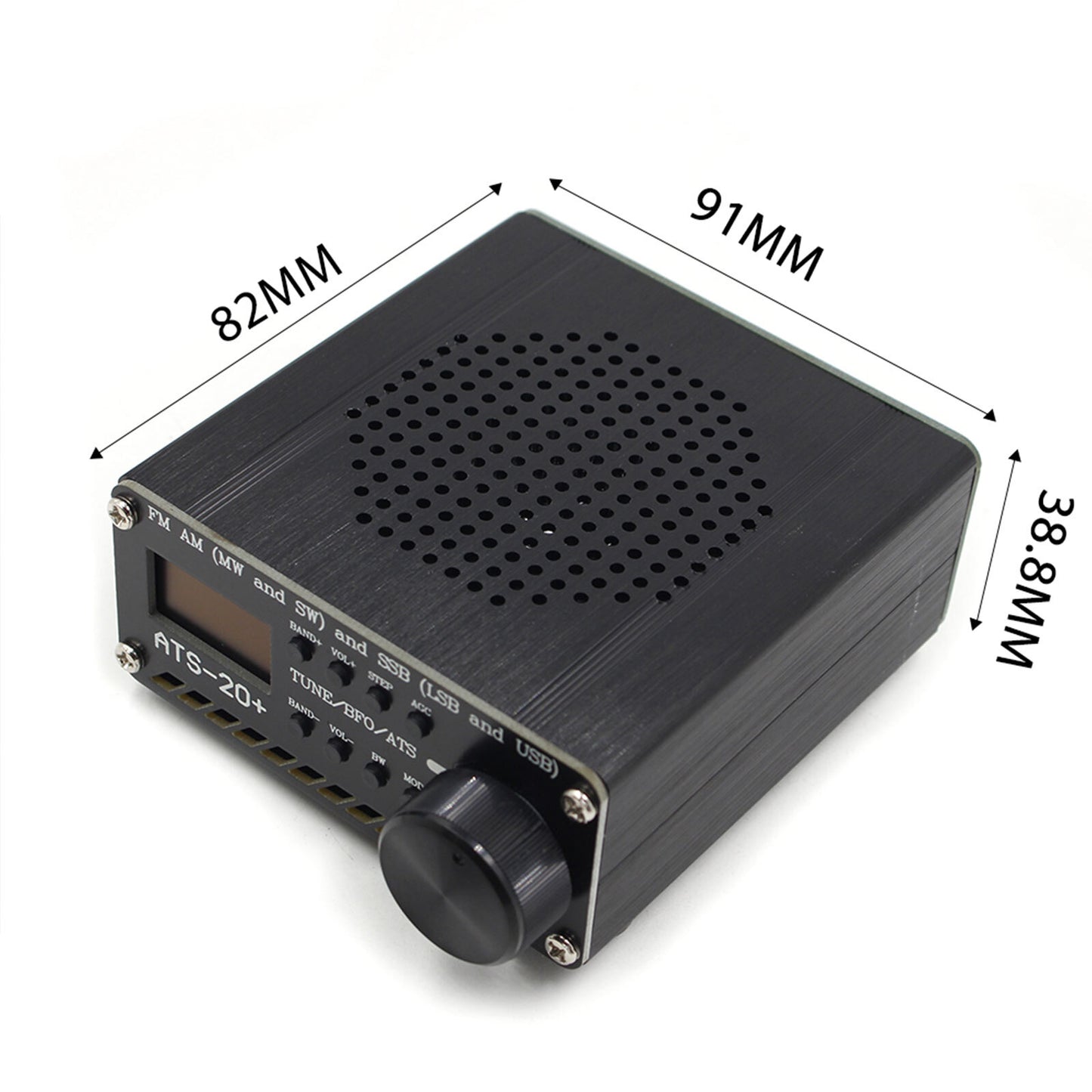 Upgraded ATS-20+ Radio Receiver FM AM (MW & SW) SSB (LSB & USB) With Battery