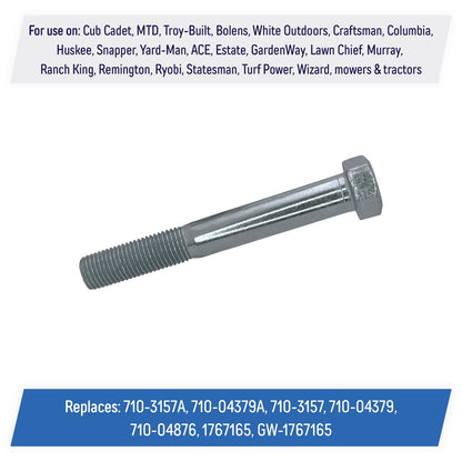 (2) Clutch Bolt for Cub Cadet MTD White Columbia Craftsman 710-3157A, 710-04379A