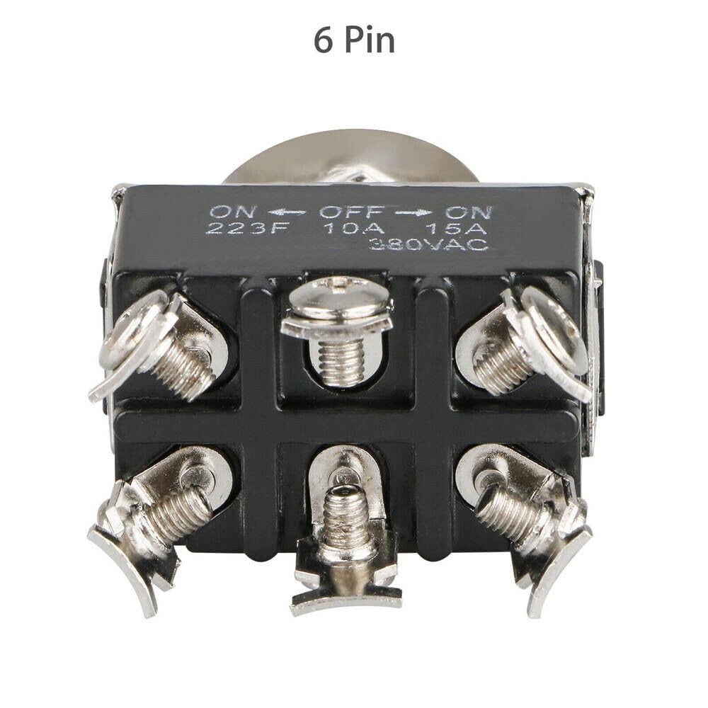 2-pack Waterproof 6pin DPDT Momentary Toggle Switch Boot Cap ON/OFF/ON Amp