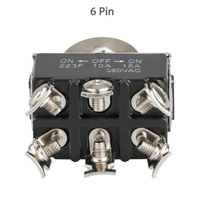 2-pack Waterproof 6pin DPDT Momentary Toggle Switch Boot Cap ON/OFF/ON Amp