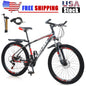 27.5 inches Wheels Adults Mountain Bike 21 Speed Bikes Bicycle MTB Black&Red