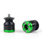 Universal Motorcycle CNC Carbon Fiber 10mm Swingarm Sliders Spools Green US Ship