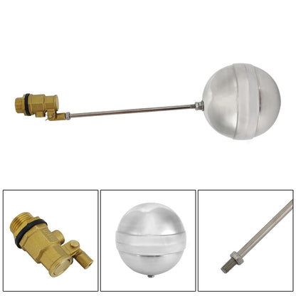 1/2" Male Thread Float Ball Valve Floating Ball Stainless Steel Water Sensor