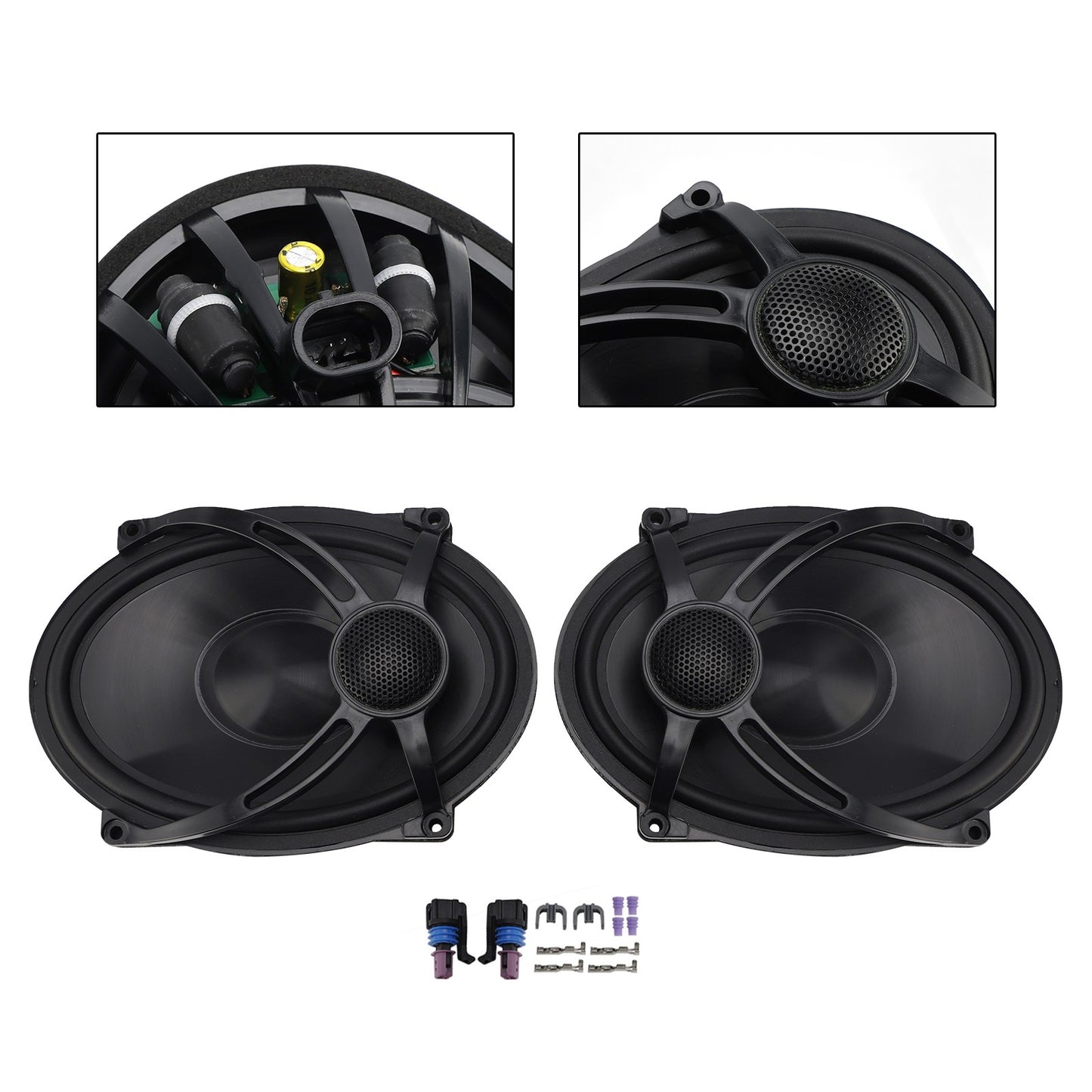 Pair Saddlebag Lid Speakers 5"X7" Fit For Touring Flt Flh Flhr 1994-2024 2023