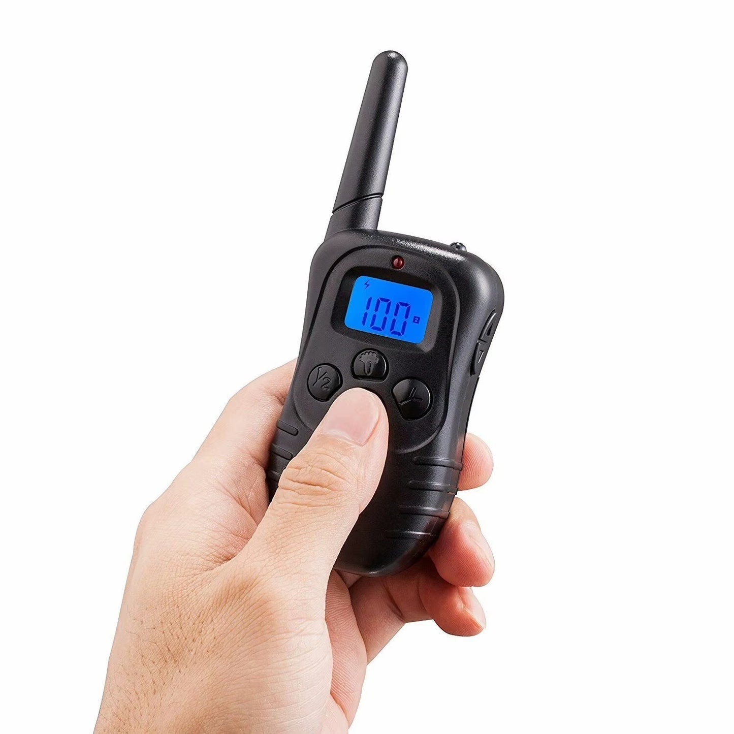Dog Shock Training Collar Rechargeable LCD Electric Remote Control For 330 Yards
