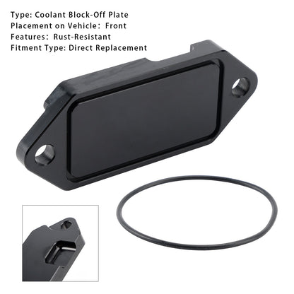 Coolant Block-Off Plate With O-Ring Seal DP0402 For Chevy GMC 6.6L Duramax 01-17