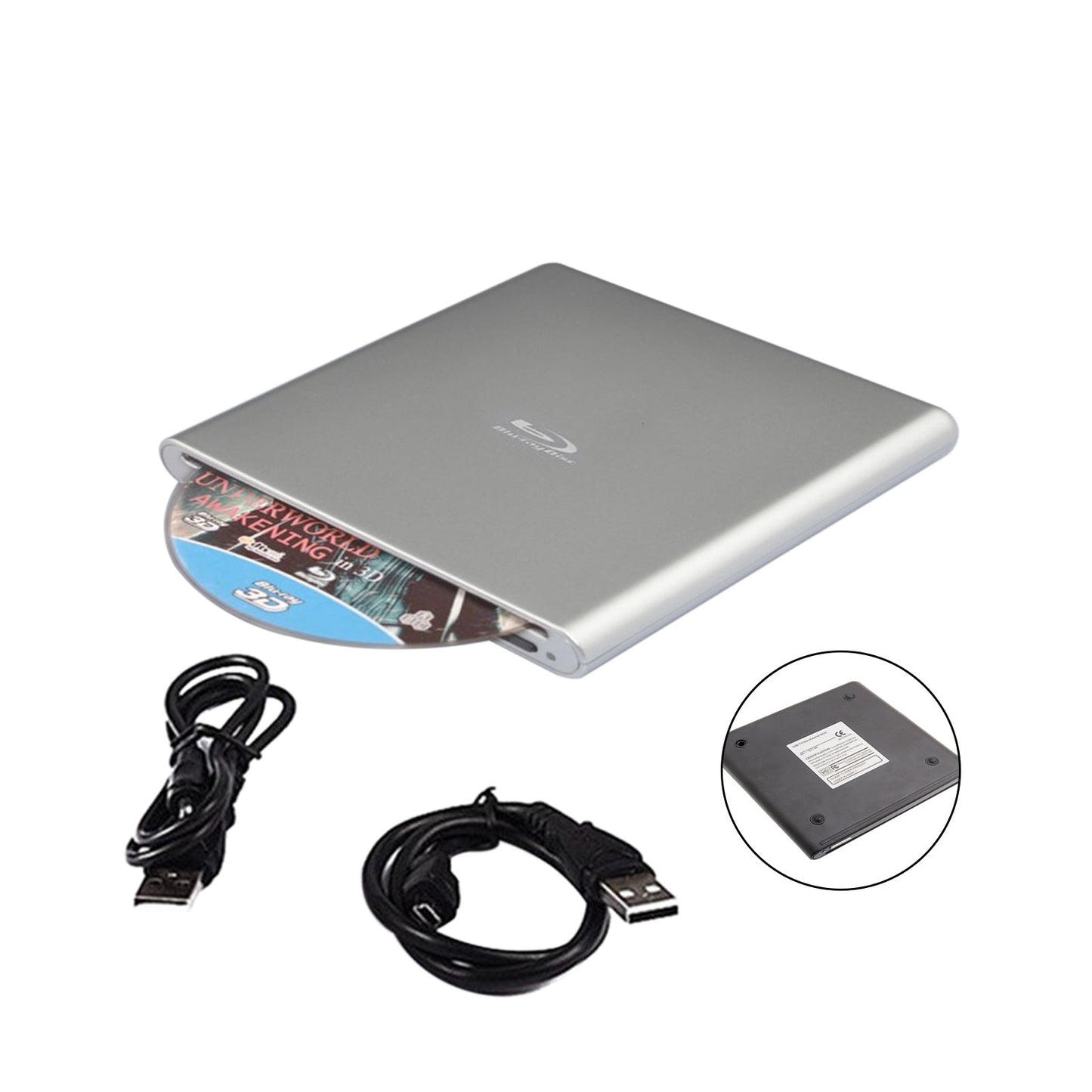 ??Player USB External BD-R BD DVD CD RW Disc Writer Laptop Movie Player