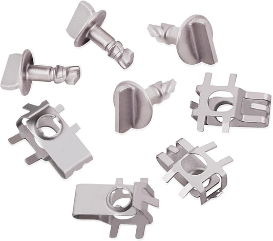 4X Shield Cover Retainer Thumb Pins & 4 Nuts for Ford F150 Edge Explorer Zinc US