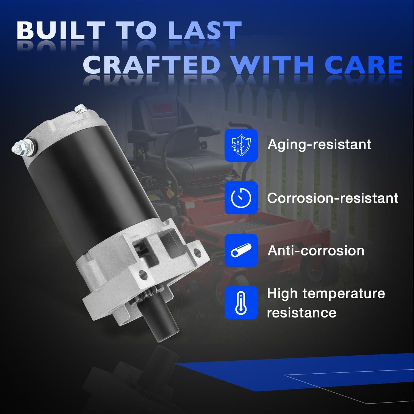 Electric Starter Motor For Toro Timecutter Riding Mower Brush Cutter 133-9832