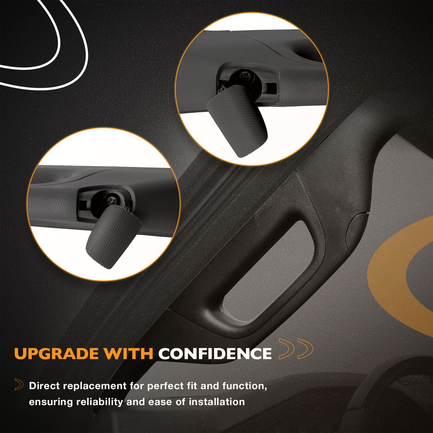 Pair A-Pillar Interior Trim Grab Handle Front Left Right For 2011-16 Ford F-250