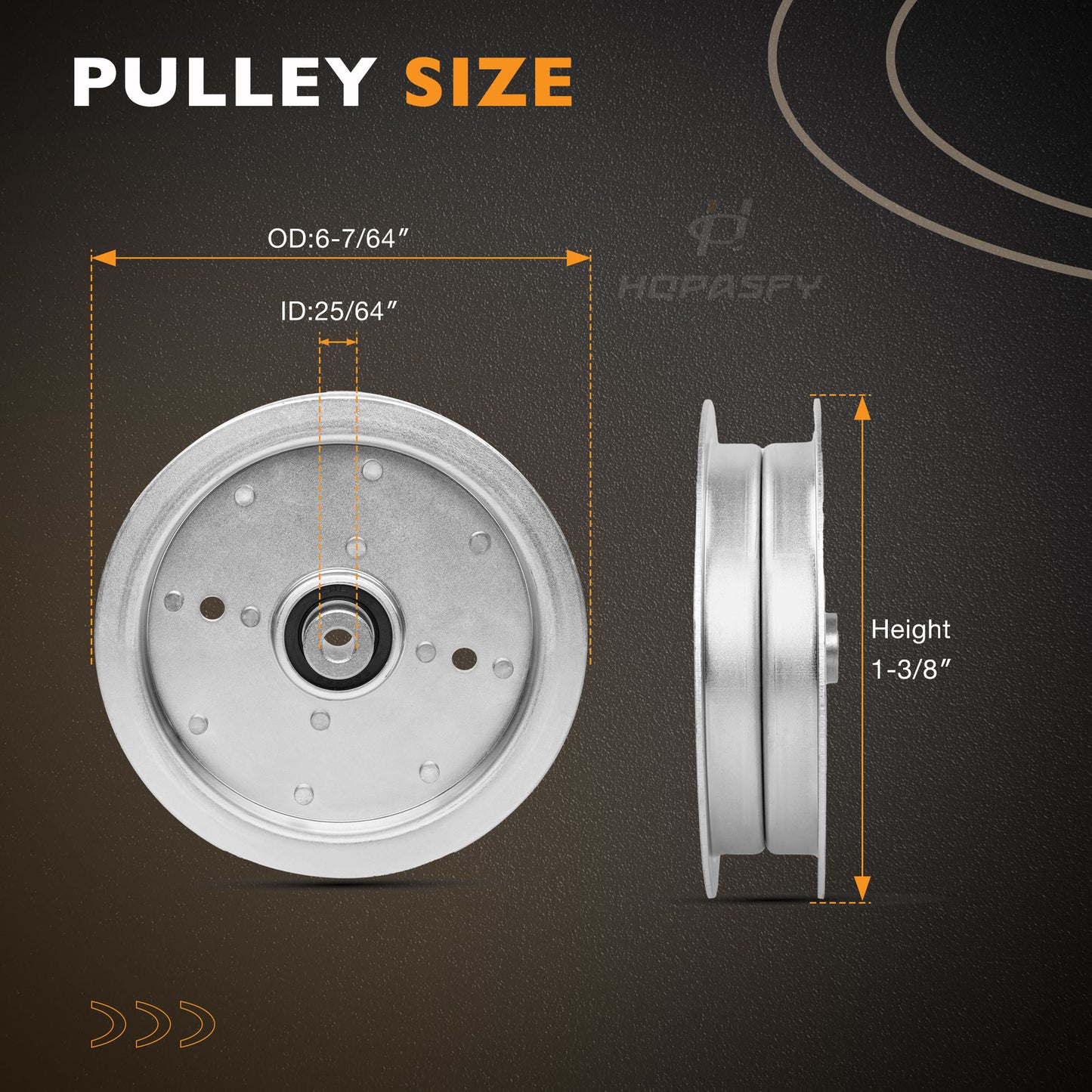 71460009 Flat Idler Pulley For Wright Commercial Lawn Mower Idler Pulley