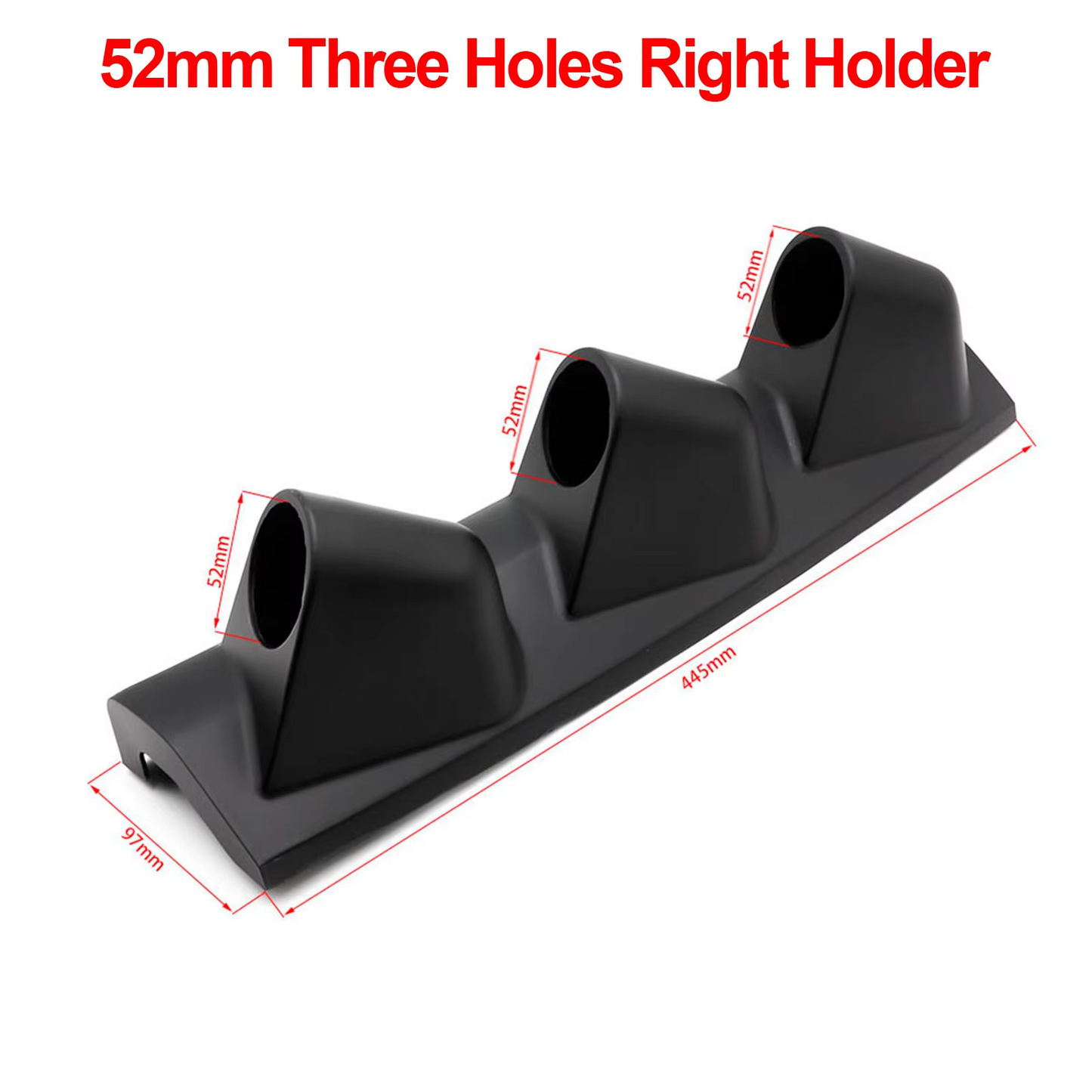 Universal 2" 52mm Triple 3 Hole A-Pillar Gauge Meter Pod Holder Display Race