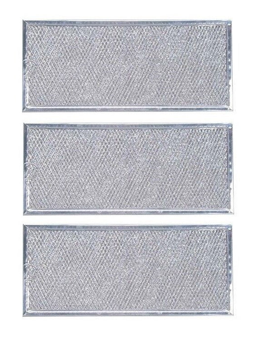 Solid Spare (3) Filters for Maytag MMV4205BAS Aluminum Mesh Microwave Oven Grease Filter