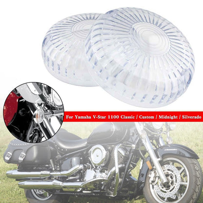 Turn Signal Light Lens Cover For Yamaha V Star 650 1100 Vmax 1200/1700 Clear