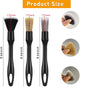 3pcs Car Detailing Brush Wash Auto Detailing Cleaning Kit Engine Wheel Clean Set