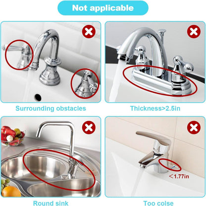 Kitchen Faucet Sinks Splash Guard Silicone Drain Pad Water Catcher Tray Slip Mat