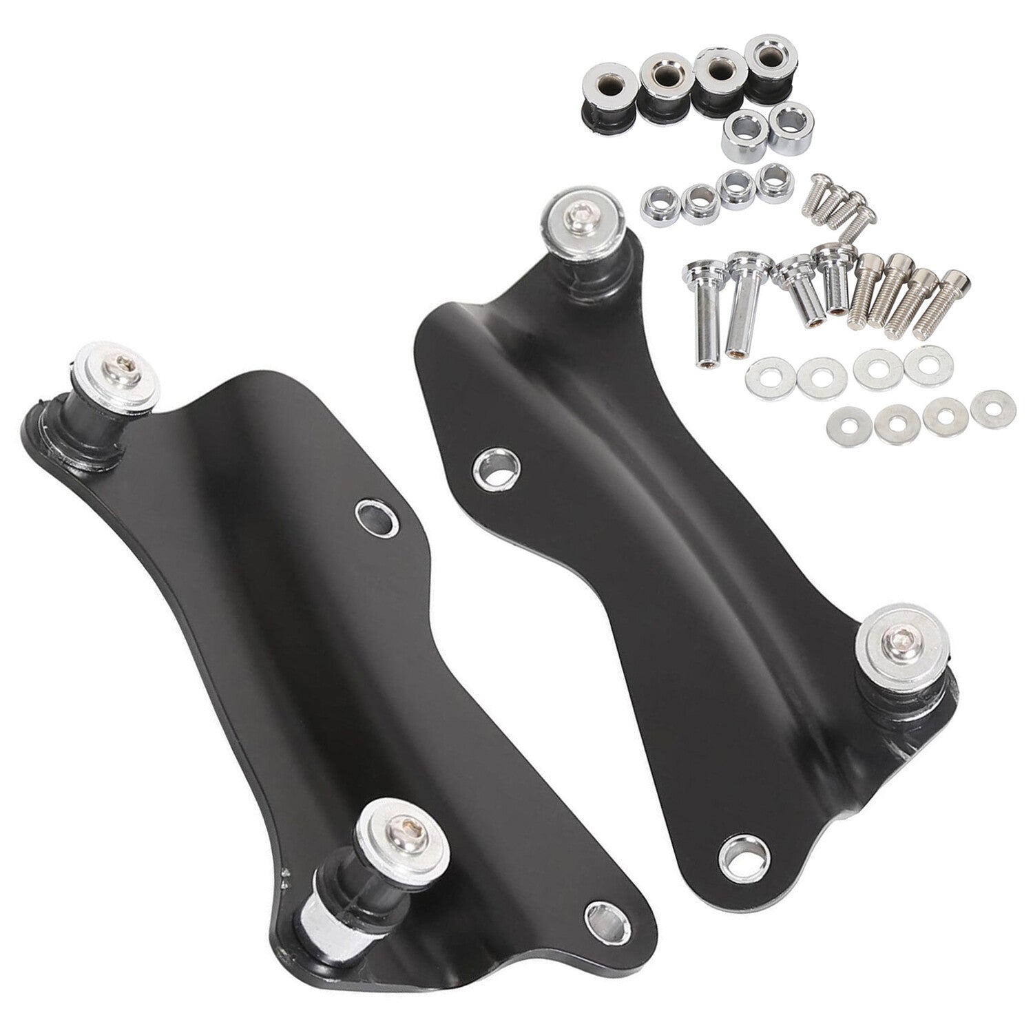 Solid Spare Black Docking Hardware Kit 4 Point For Harley Davidson Touring 2014-2026 2023