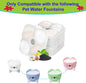 12pcs Cat Water Fountain Filters Fits for Catit PIXI All 80oz Pet Fountain