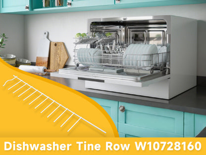 Repl AP5951430 WP8051250 Dishwasher Tine Row W10728160 For Kenmore/KA/Maytag