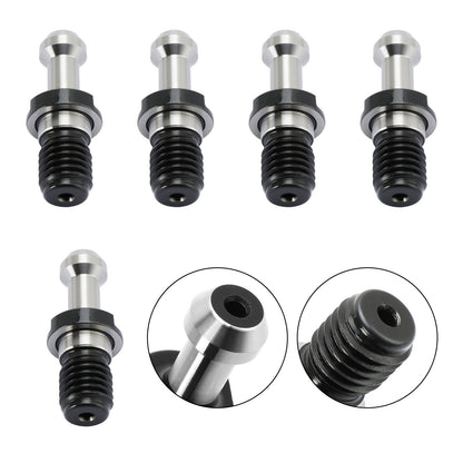 5Pcs CAT40 45° Pull Stud Retention Knob Fits For Any Haas CAT40 CNC Silver