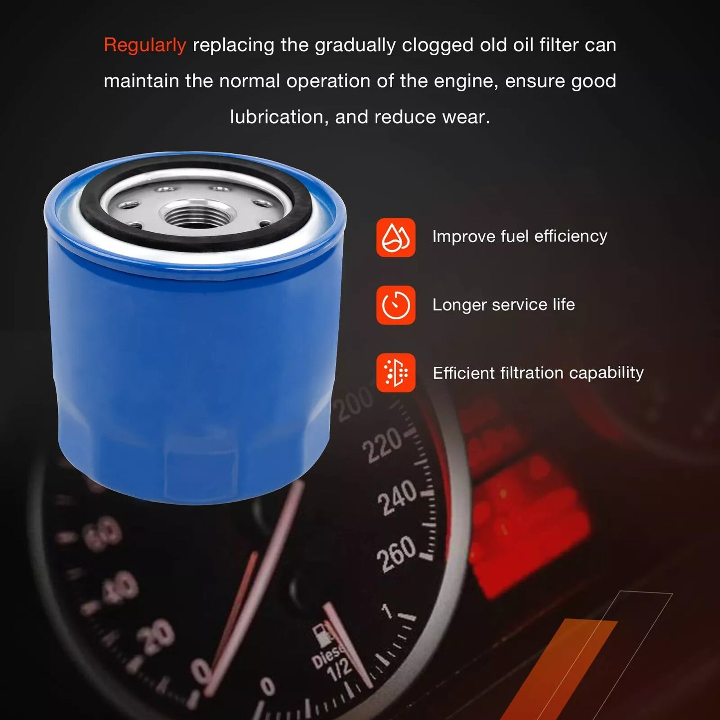 6x PF26 Oil Filter For 2010-2024 ACDelco Chevy Silverado GMC Sierra 2500 3500 HD