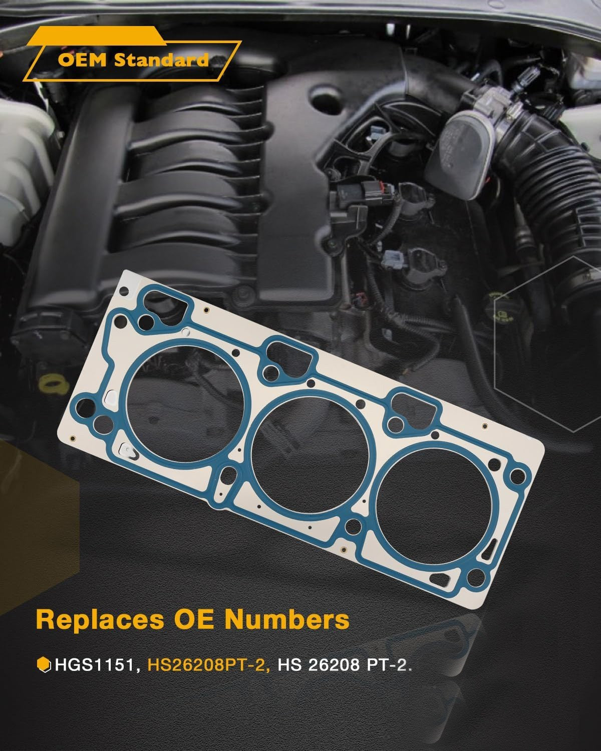 3.5L Head Gasket Set For 07-10 Dodge Magnum Charger Avenger Journey Chrysler 300