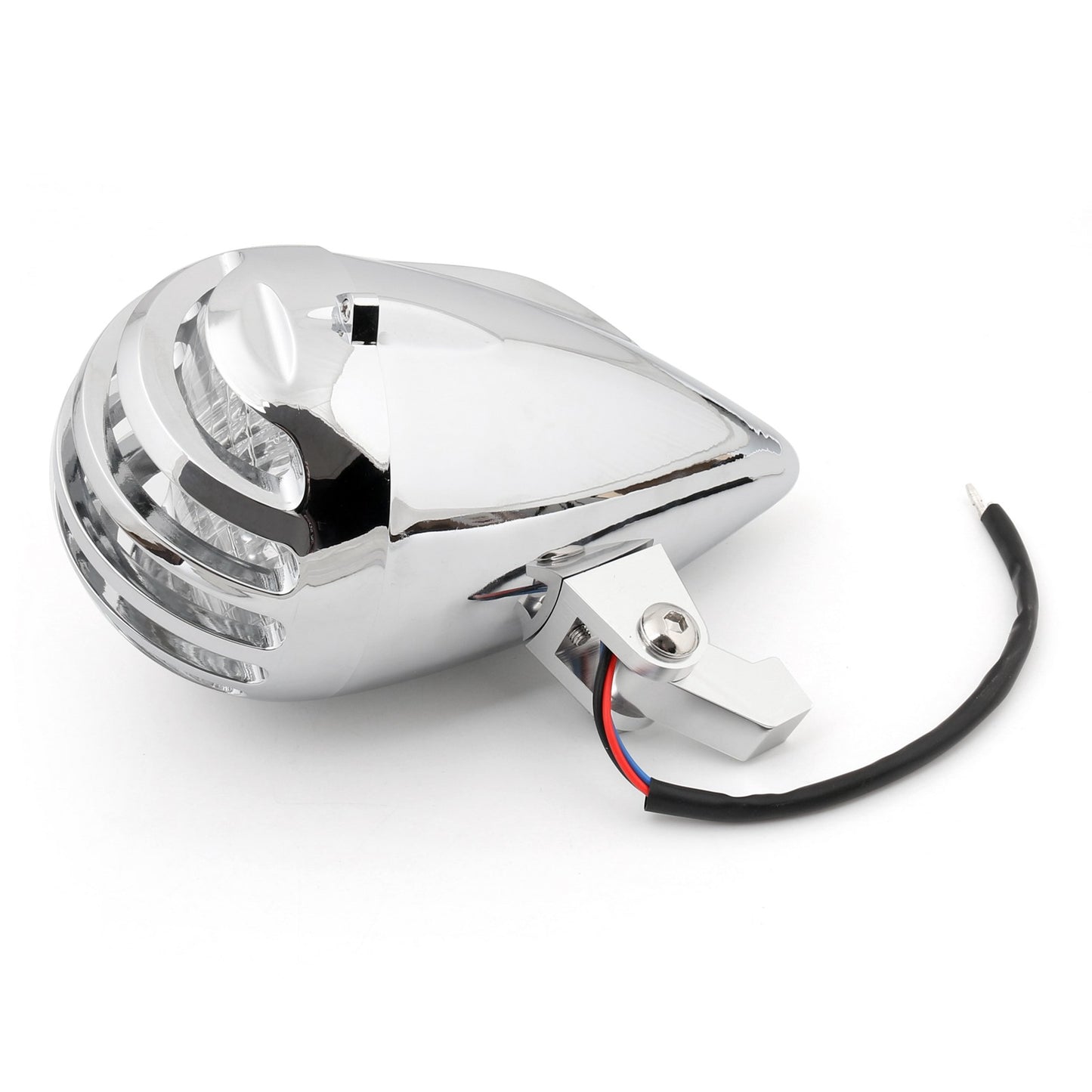 Motorcycle Chrome Bullet Headlight Lamp For Cafe Racer Bobber Chopper Custom