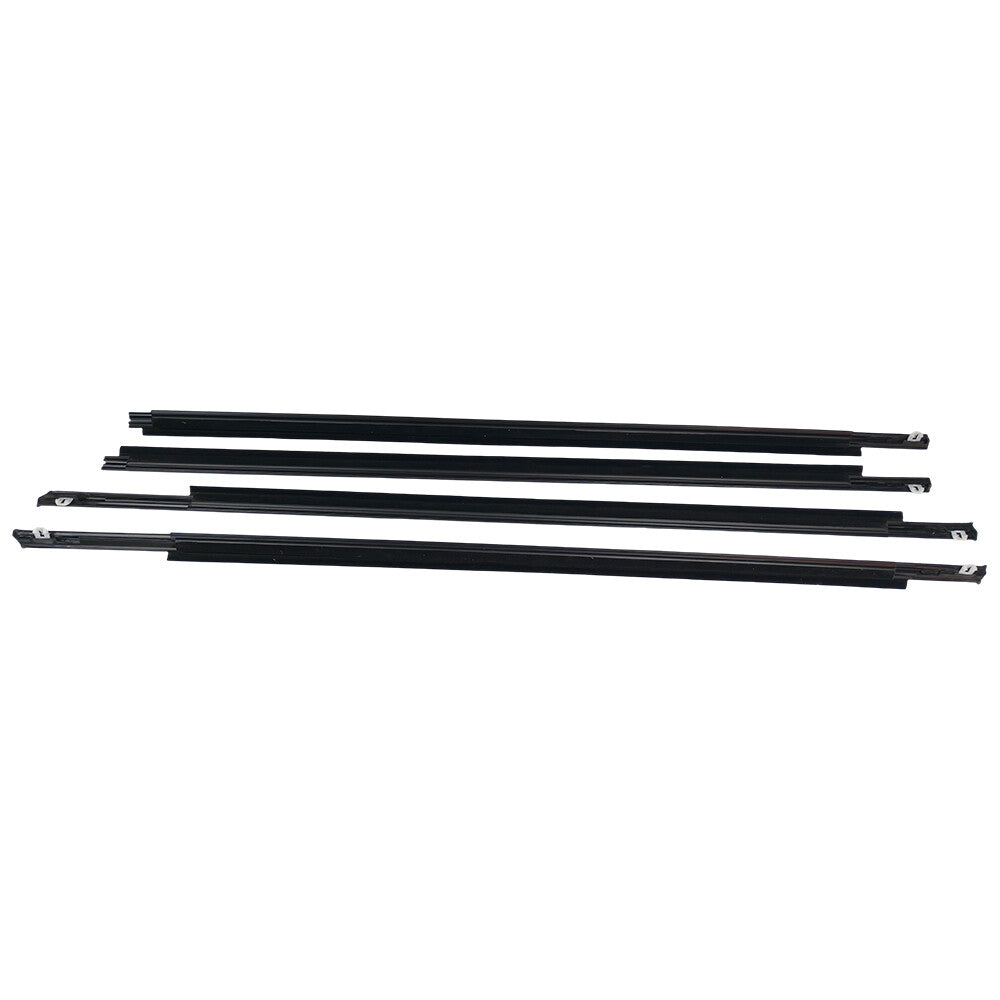 4Pcs New Front Rear Door Belt Moulding Weatherstrips For 2004-2009 Toyota Prius