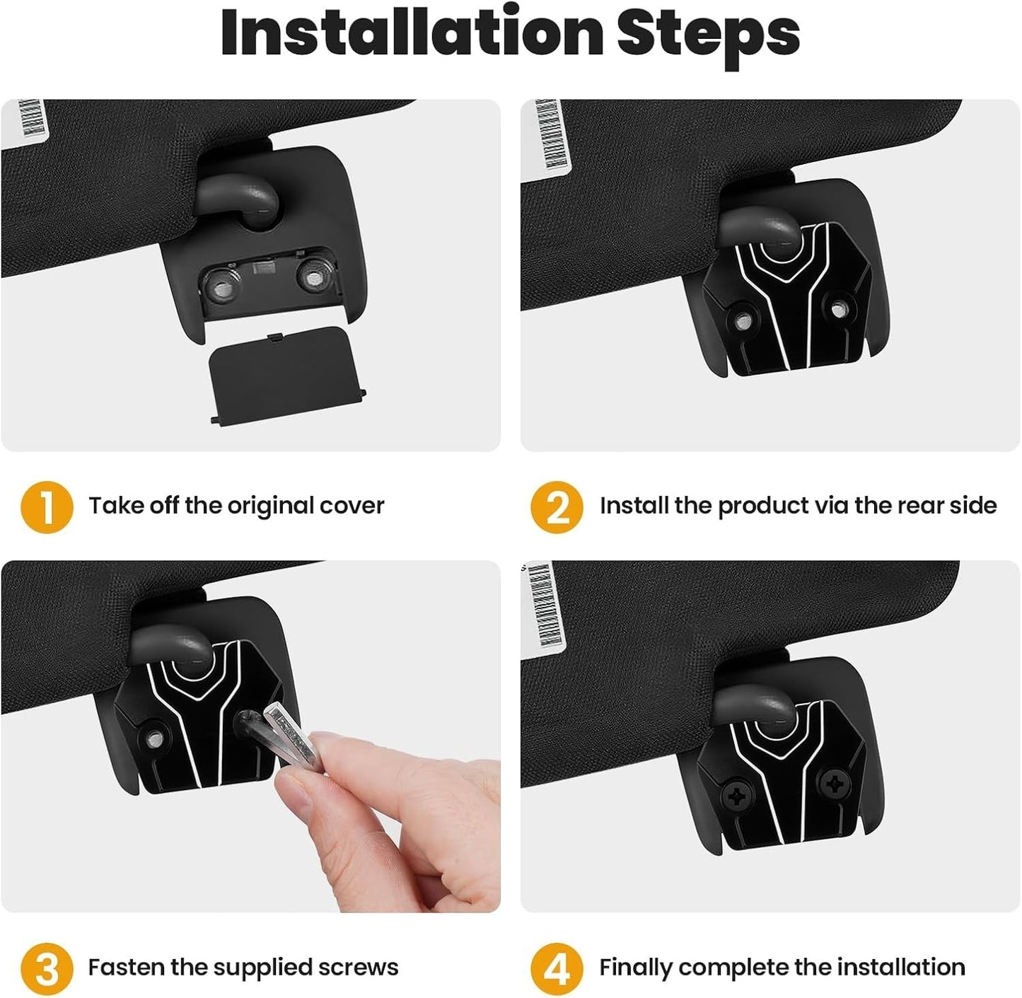 Aluminum Sun Visor Repair Kit with Box For Ram 1500 2019-2025 Fix Visor Bracket