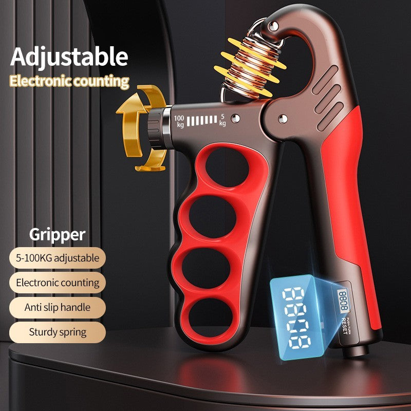 Hand Grip Strength Power Trainer Gripper Strengthener Adjustable Gym Exerciser