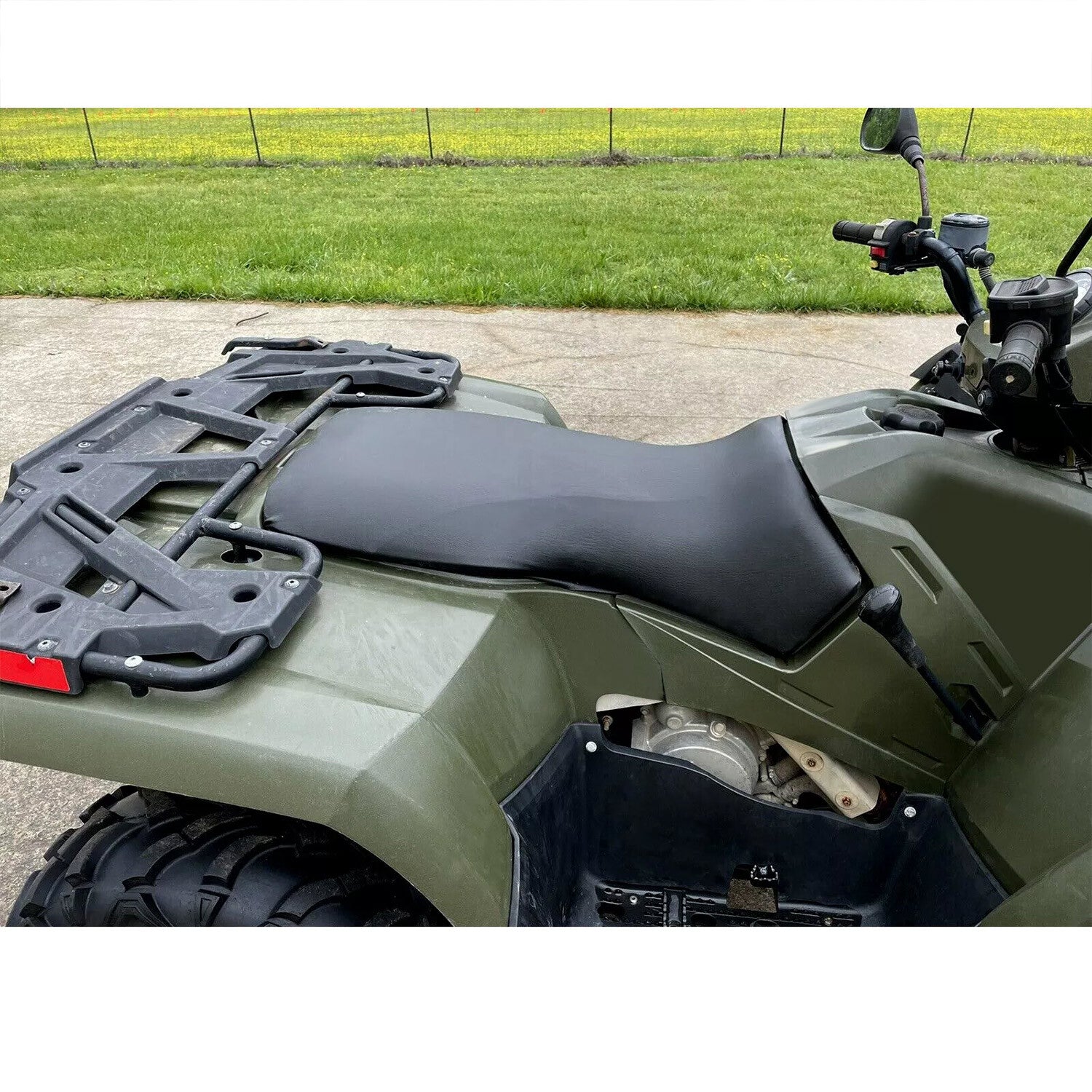 Solid Spare Leather Seat Cover For Polaris Sportsman 300 400 450 500 600 700 800 Hawkeye 300