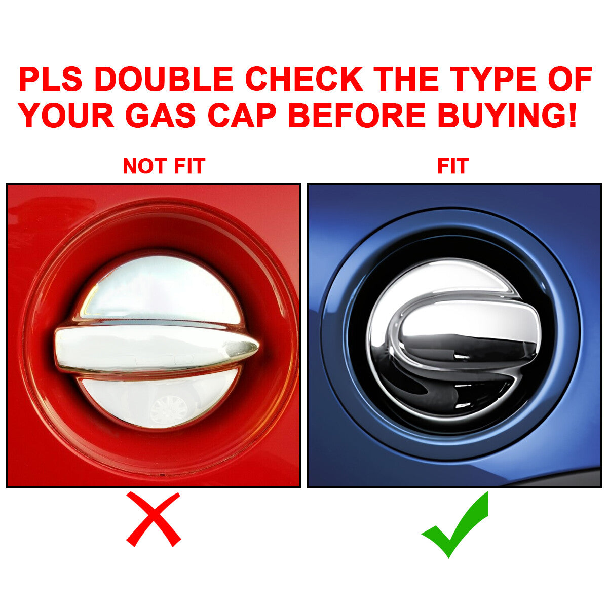 Solid Spare BLACK Door Handle Covers & Gas Tank Cap For MINI R55 Cooper S 07-14 / R56 06-13