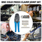 Coax RF/BNC Crimp Tools For RG59/RG6 With 10Pcs BNC Plug Crimp Connector Set