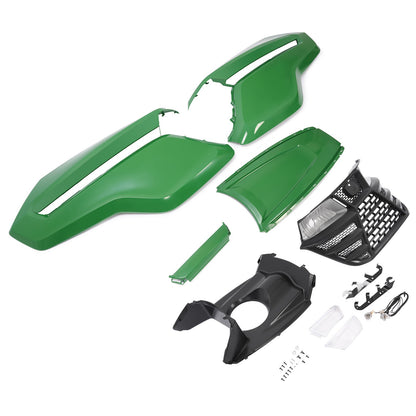 Solid Spare For John Deere X300 X304 X310 X320 Hood Side Panel+Upper Hood+Grille+Headlight