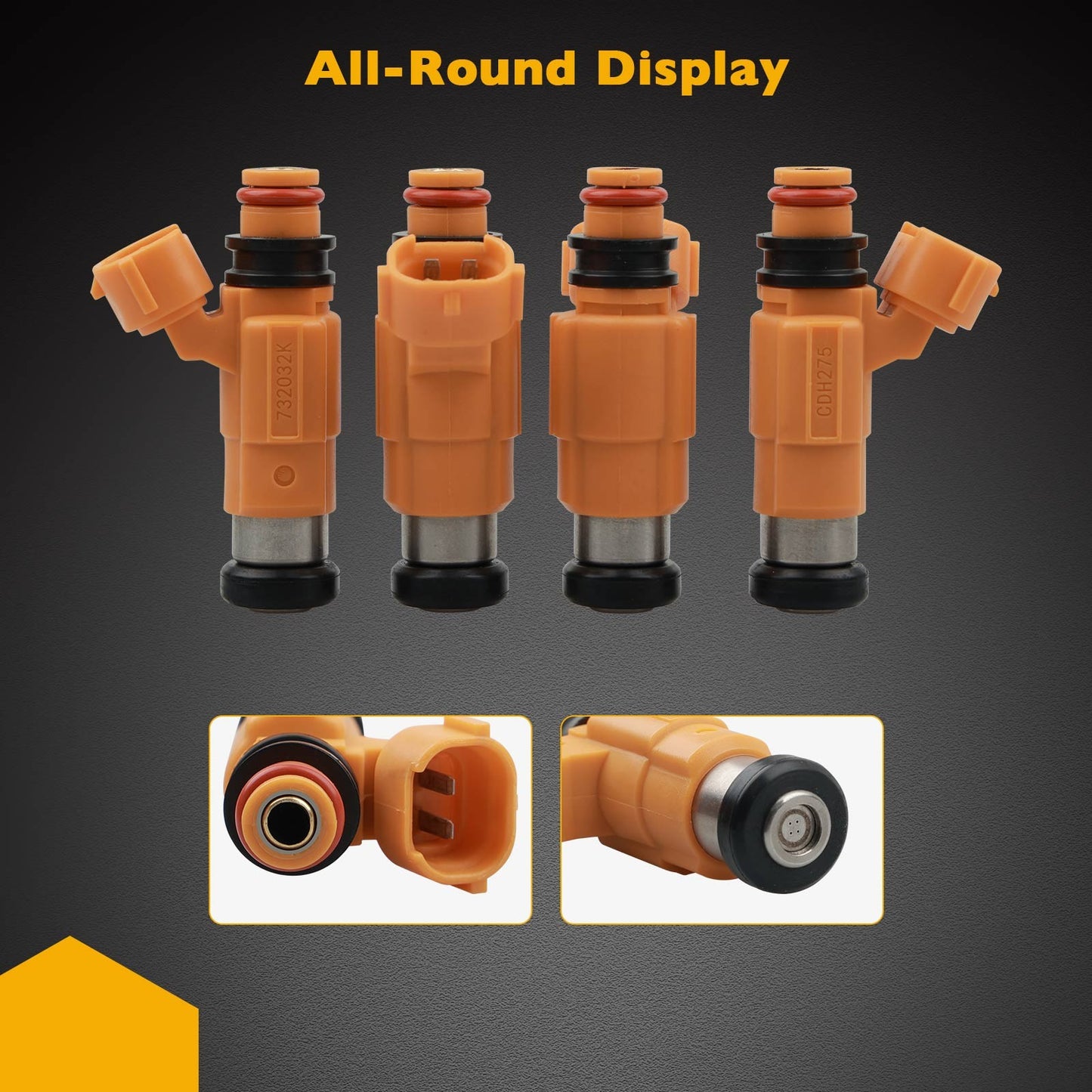 4 Pcs Fuel Injectors for Mitsubishi Galant 1999-2000 Montero Sport L4 2.4L 97-99