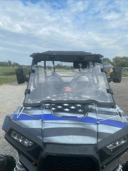 Solid Spare Full Windshield For Polaris RZR 900 1000 Turbo 2014-2021 w assembly fitting sets