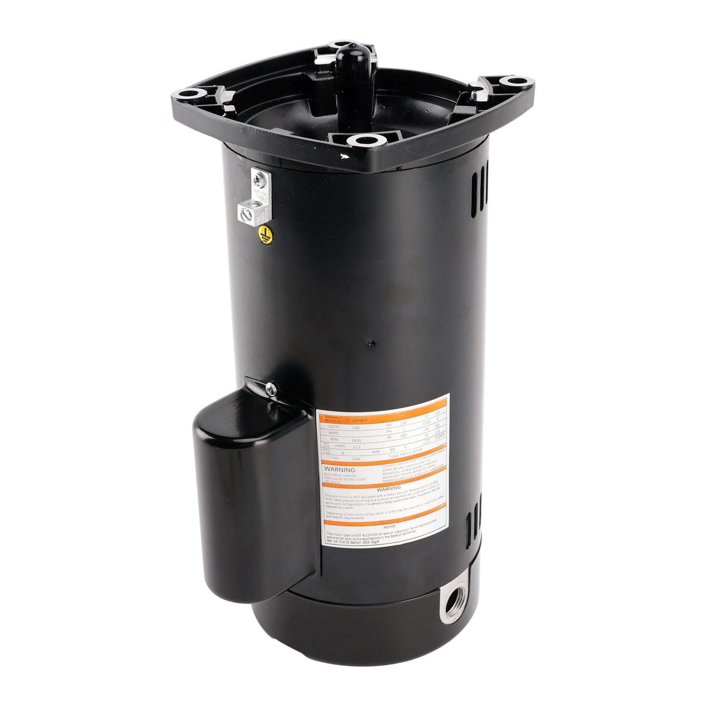 USQ1252 Swimming Pool Motor 2.5HP 230V 48Y Square Flange With PS-200 Seal Kit*