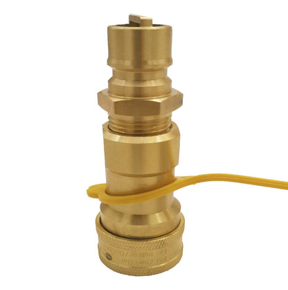 1/2" QDD LP Gas Quick Connect Fittings with Male Insert Plug Natural Gas Propan