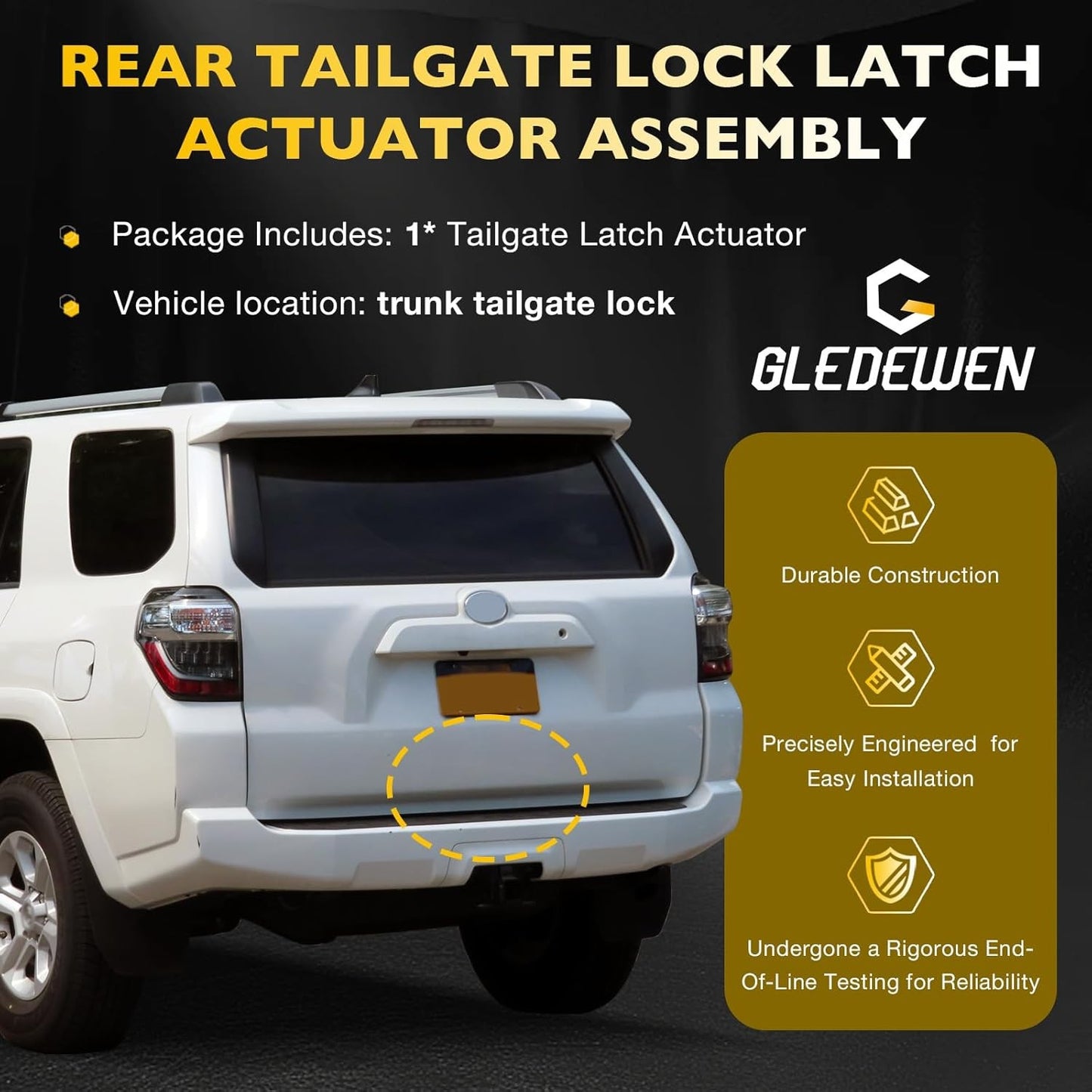 Rear Tailgate Hatch Lock Actuator For 2010-2023 Toyota 4runner 4.0L 69110-35082