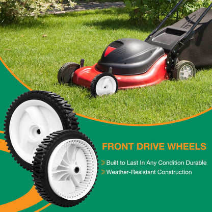 8" Front Drive Wheel Set For Husqvarna Craftsman Poulan Pro 532403111 194231X427