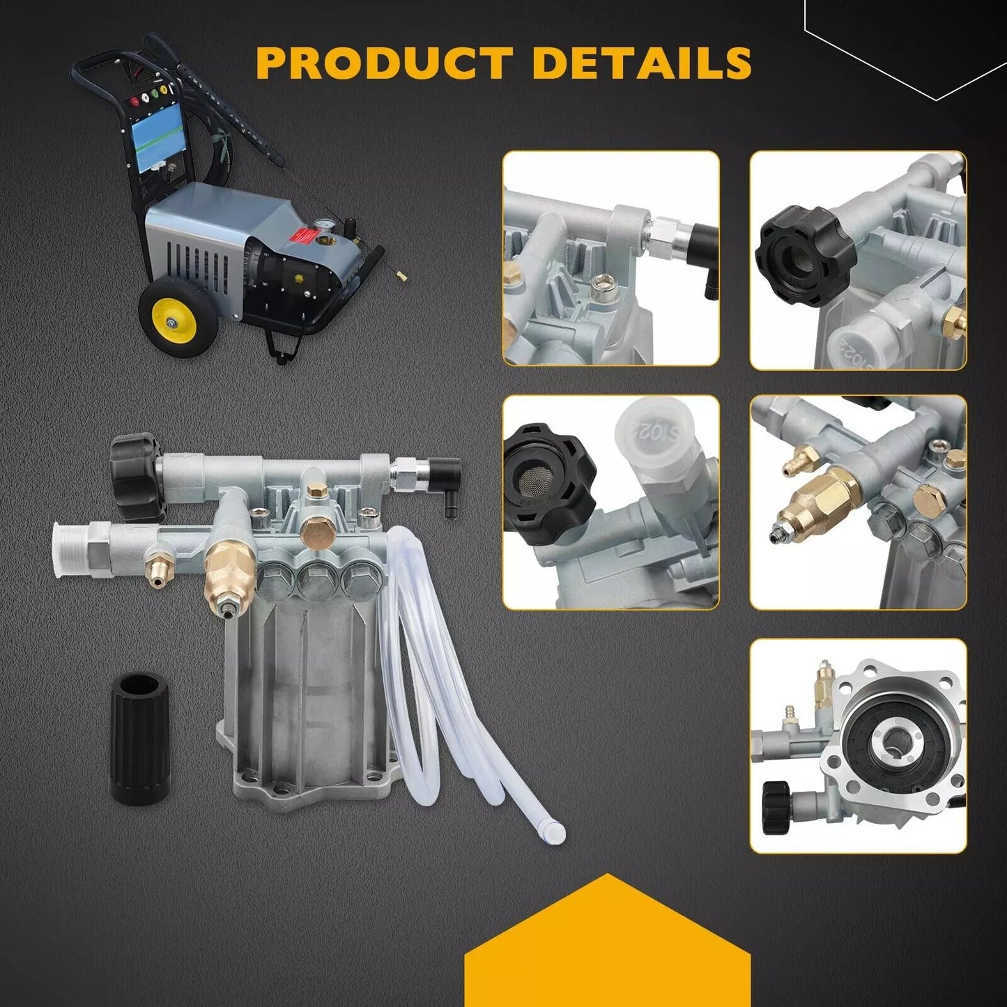 2.2 GPM 2400 PSI Axial Cam Pressure Washer Water Power Pump For 0H9565 0K1663