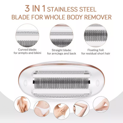 2 in 1 Wet  Dry Painless Rechargeable Lady Body Shaver Electric Razor for Women