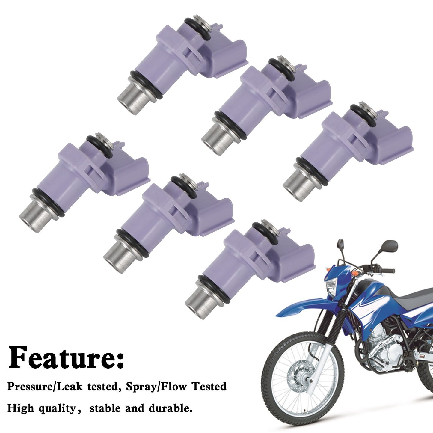 6PCS Fuel Injectors 6P2-13761-10-00 Fit For Yamaha 250 Outboard