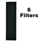 Solid Spare Microwave Charcoal Carbon Filter for Frigidaire 5304440335 5304467774 6 PACK